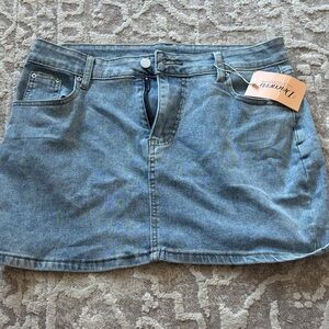 Classic Blue Denim Mini Skirt